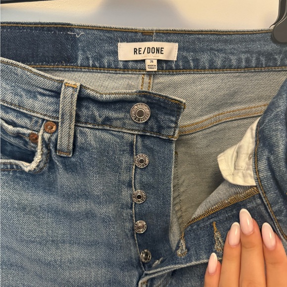 Re/Done Blue Distressed Women's Jeans - Picture 8 of 16